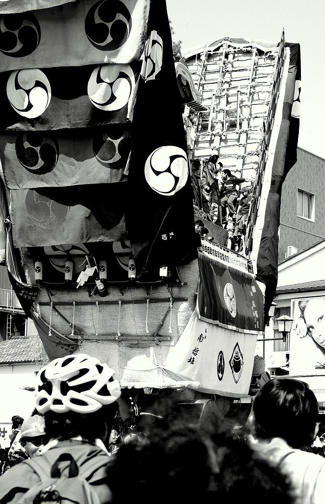 能登七尾・青柏祭り　白黒版