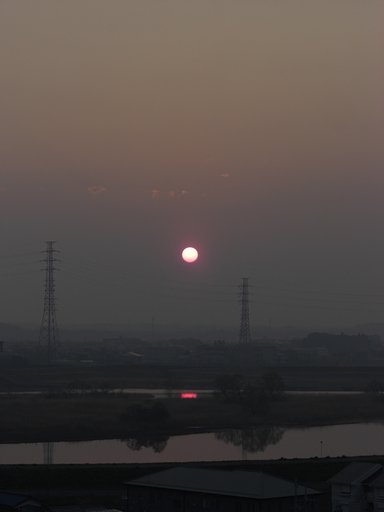 2009年97日目の朝焼け