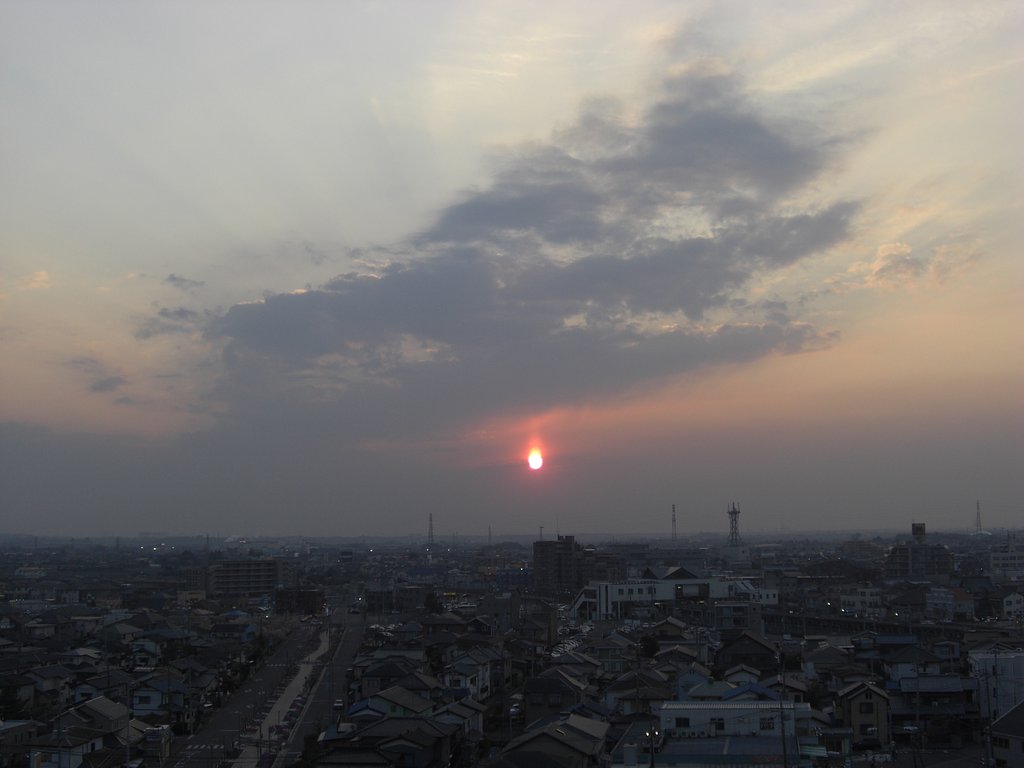 2009年98日目の夕焼け