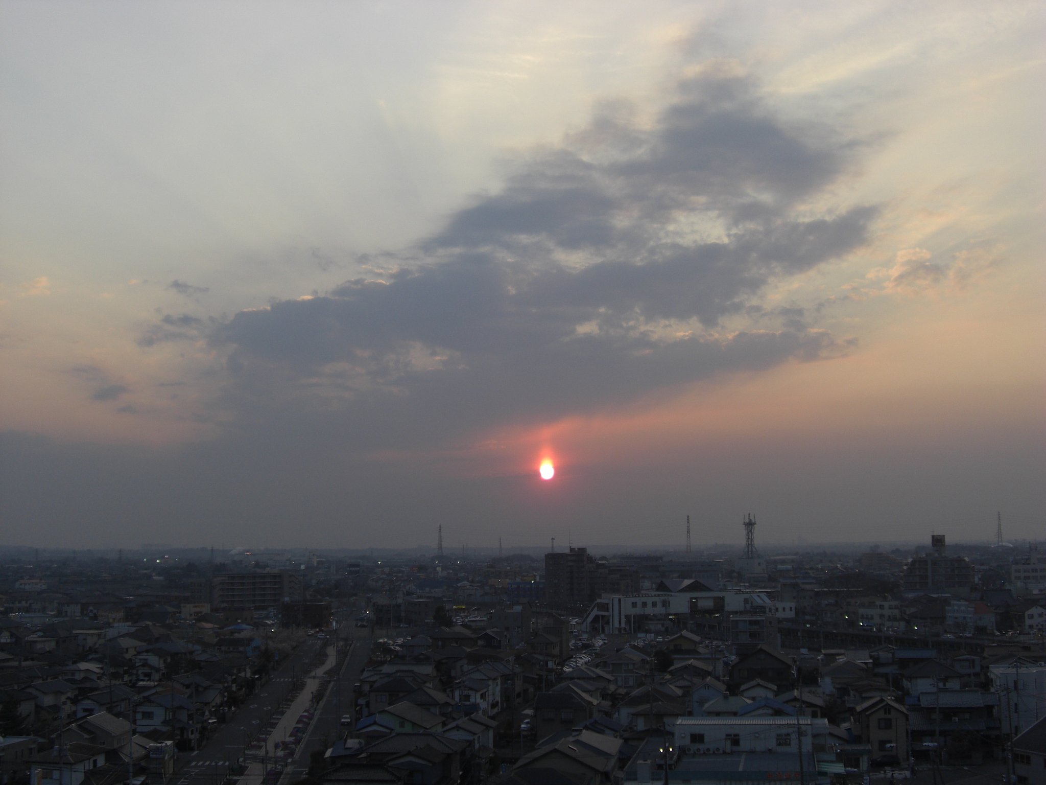 2009年98日目の夕焼け