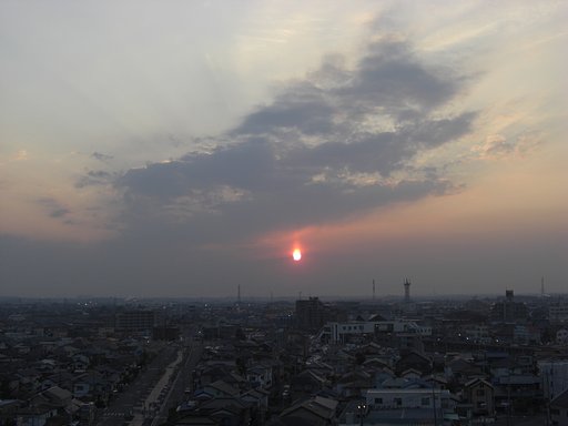 2009年98日目の夕焼け