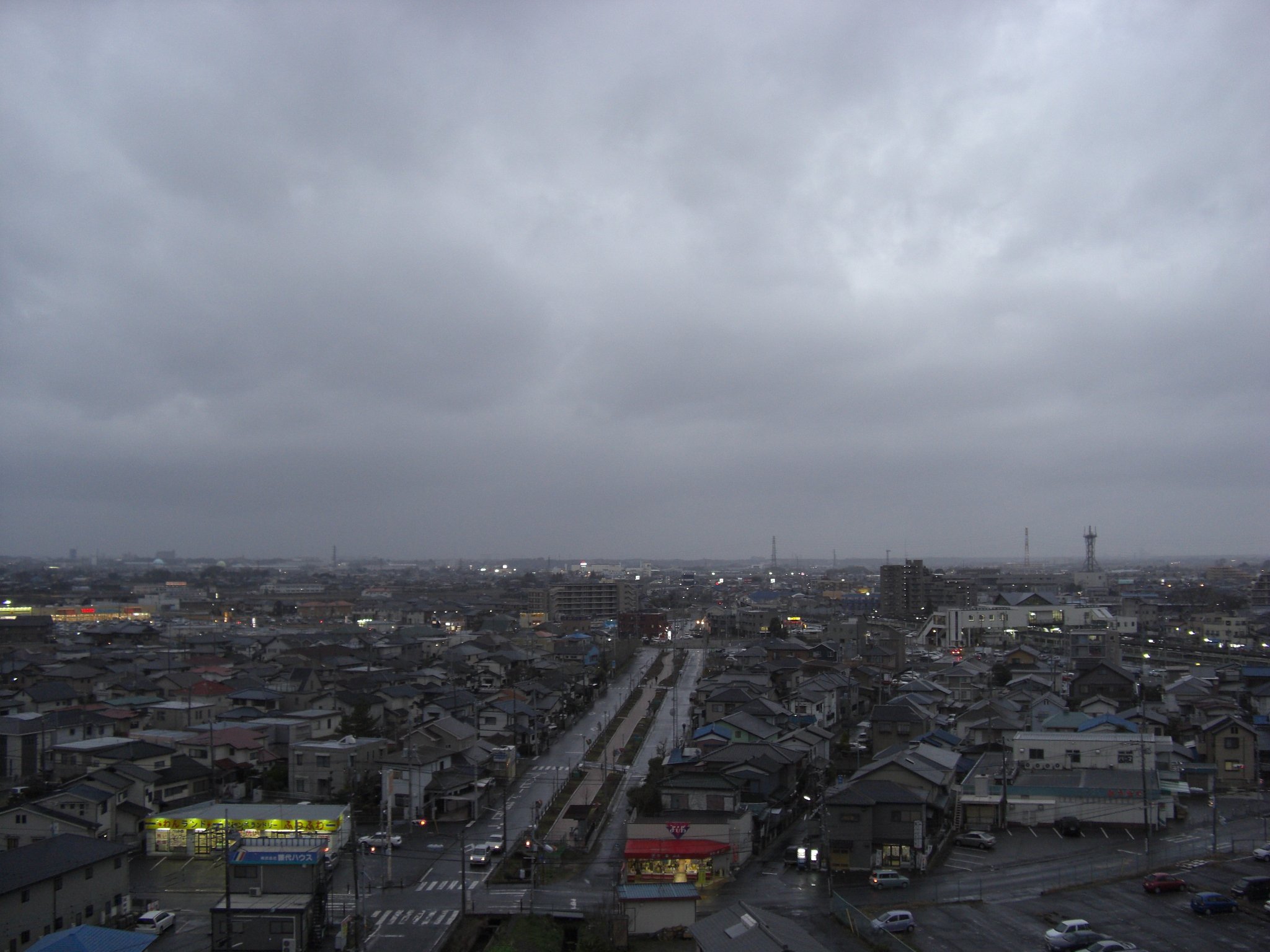 2009年81日目の夕焼け