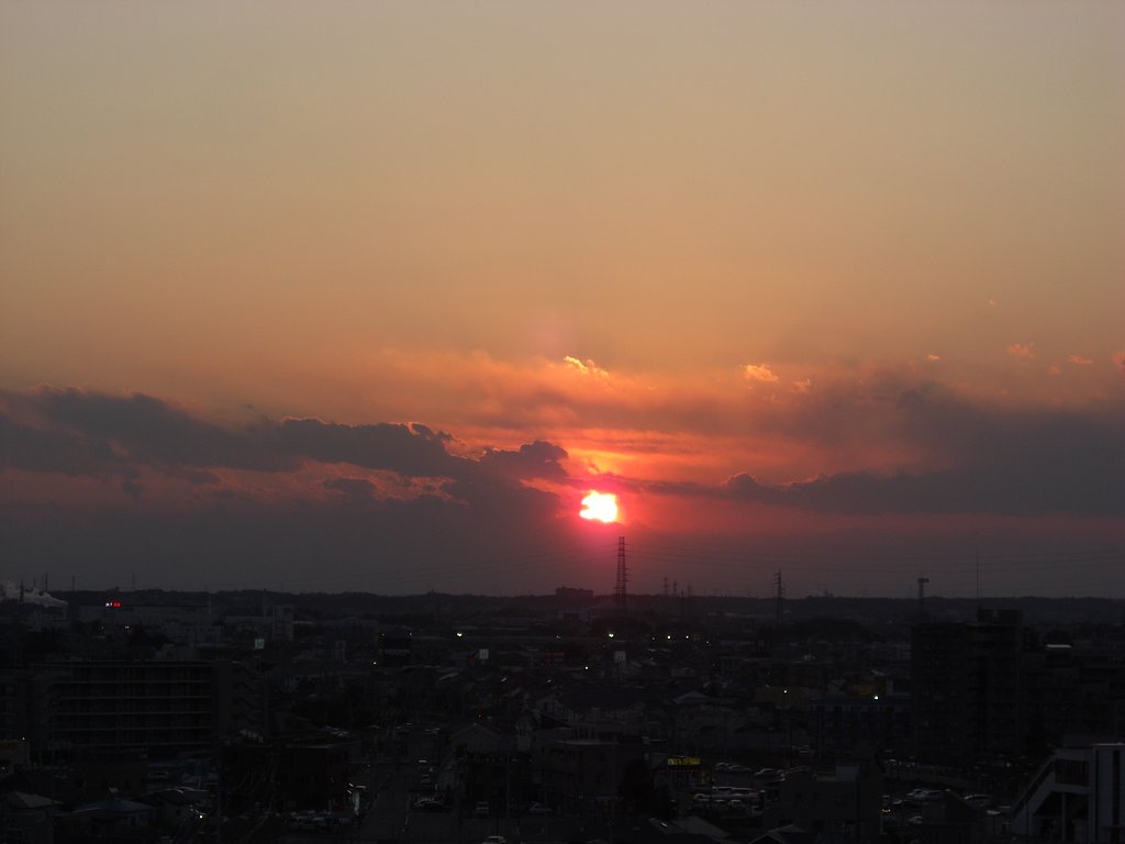 2009年85日目の夕焼け
