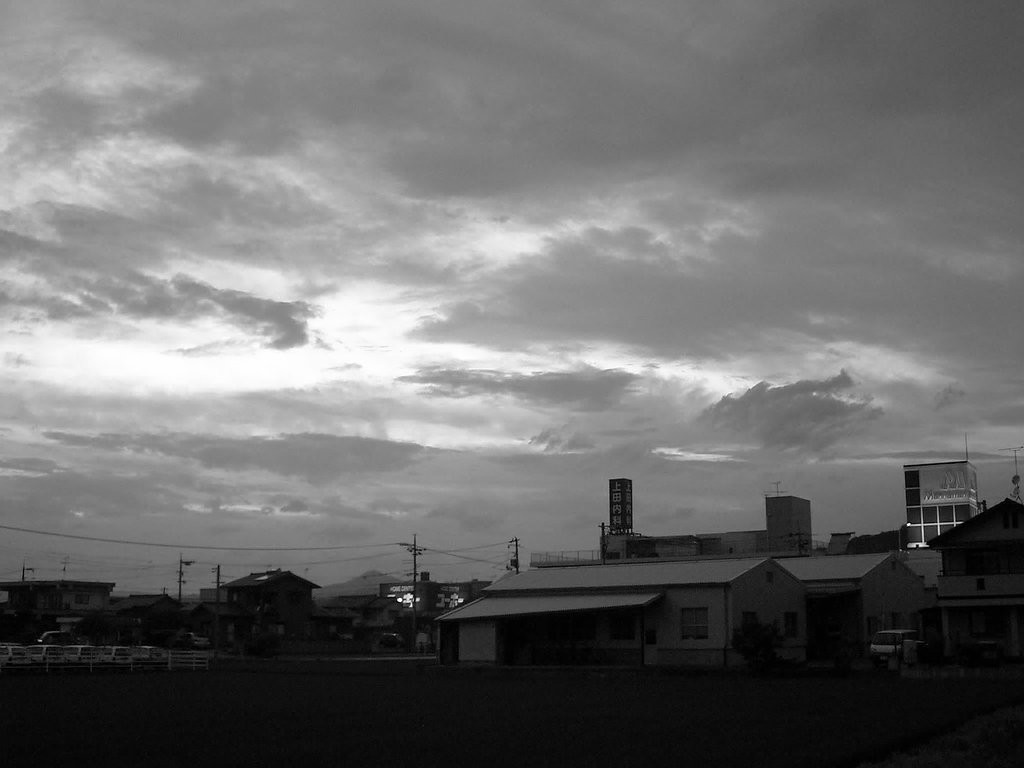 梅雨の夕暮れ(定点観測)