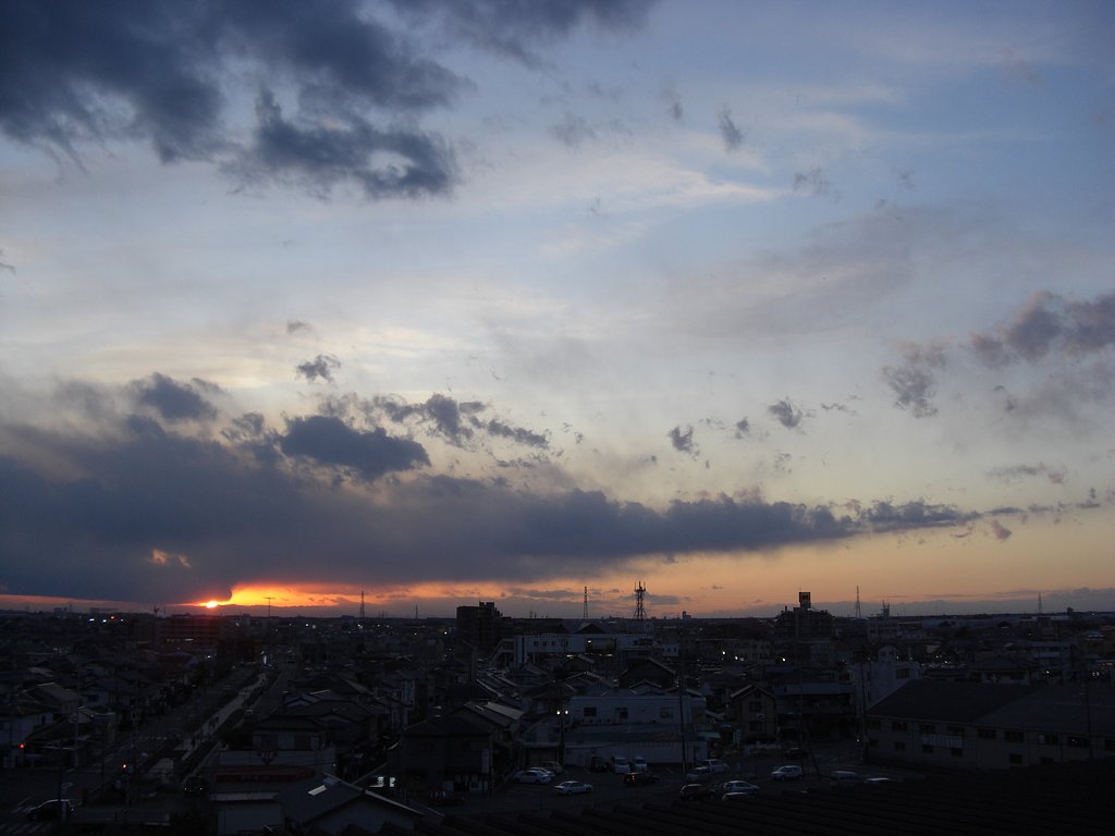 2009年70日目の夕焼け