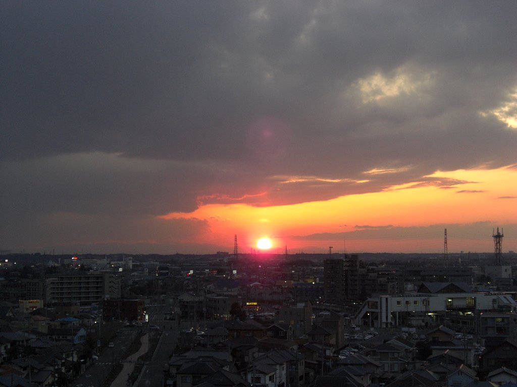 2009年87日目の夕焼け