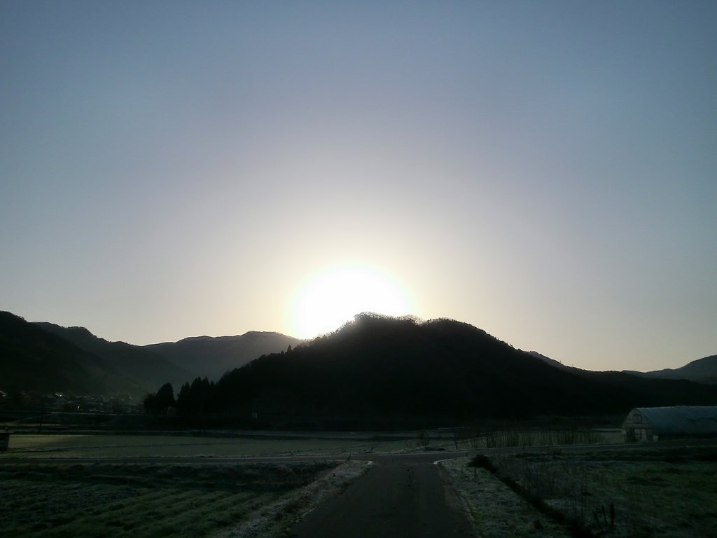 随分久しぶりの快晴の朝日の出！