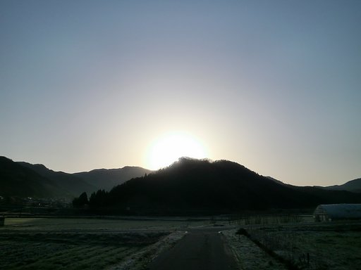 随分久しぶりの快晴の朝日の出！