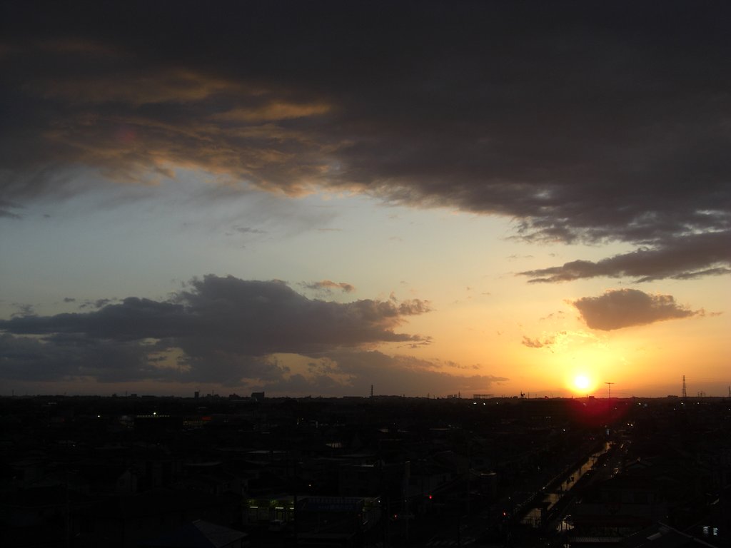2009年73日目の夕焼け