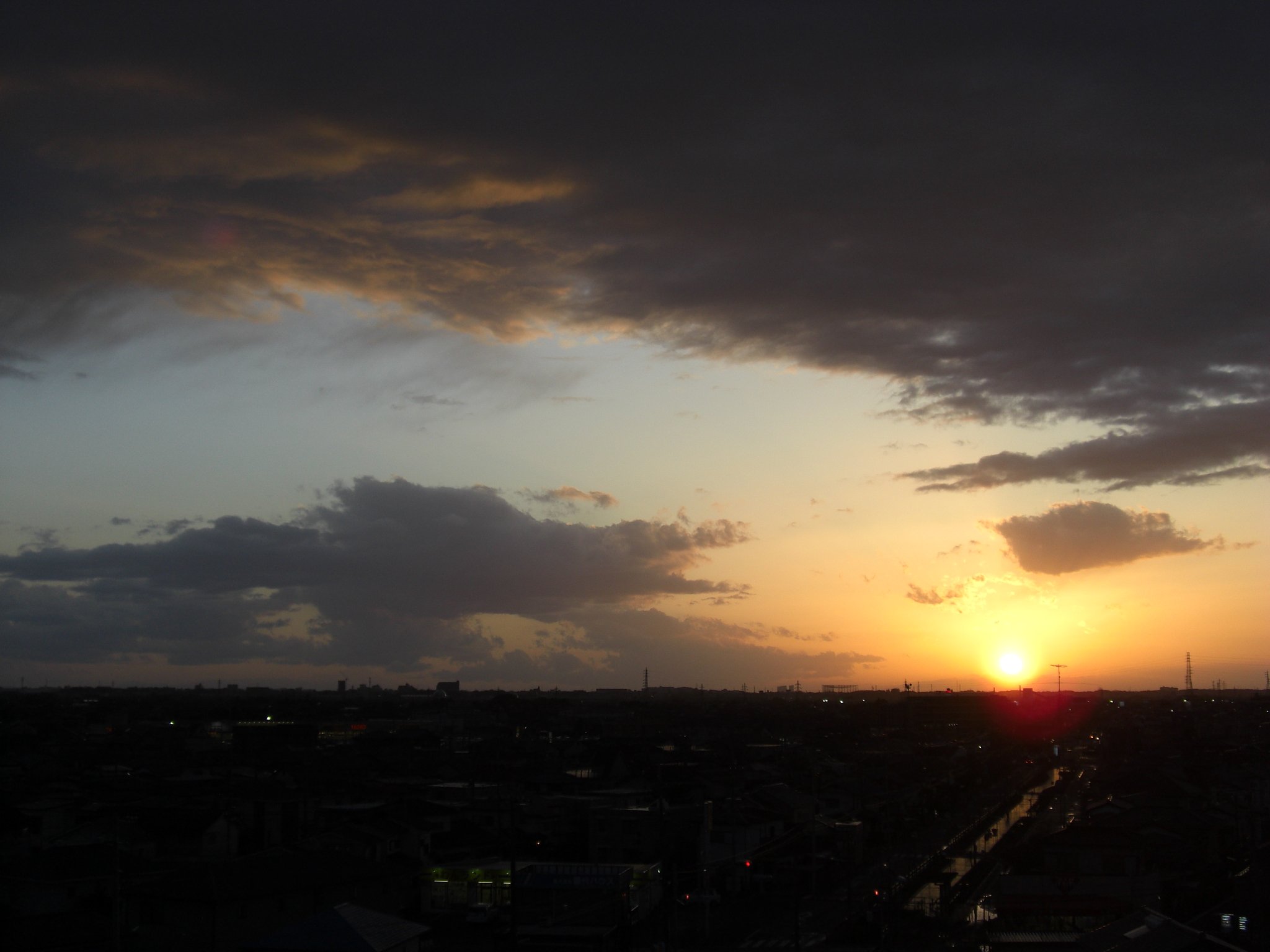 2009年73日目の夕焼け