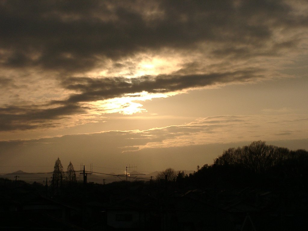 ●夕日のかくれんぼ