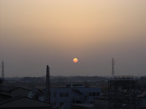 2009年77日目の朝焼け