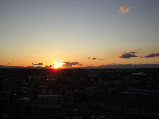 2009年116日目の夕焼け
