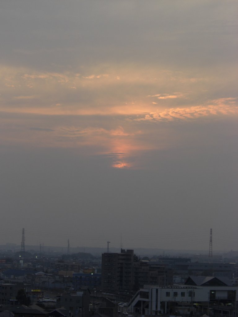 2009年102日目の夕焼け