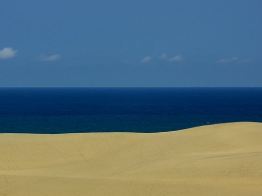 砂丘と海