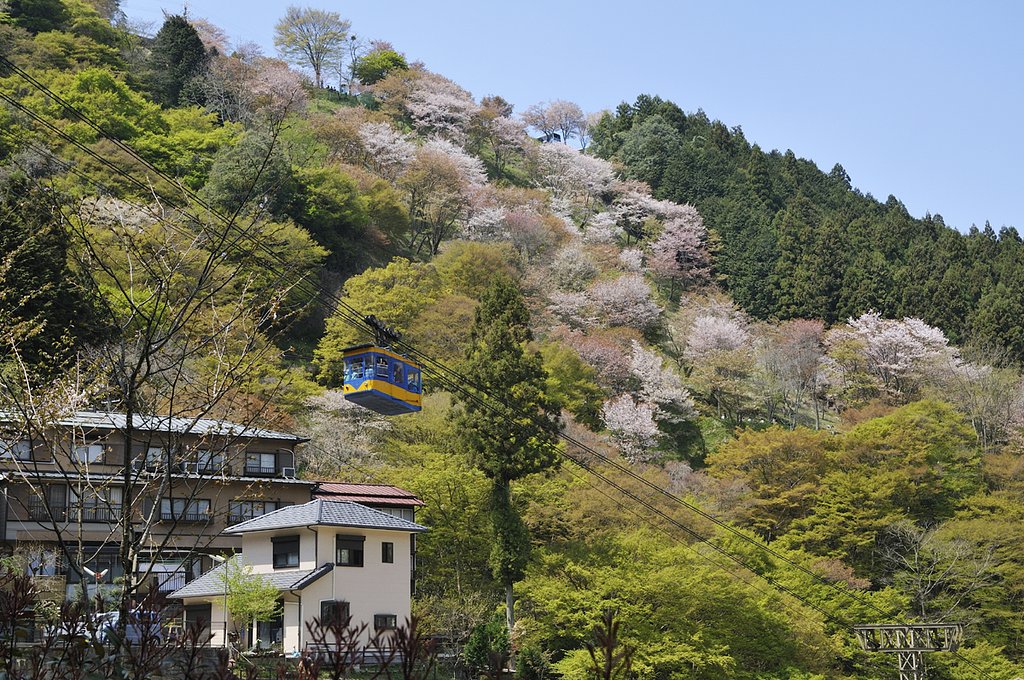 吉野のロープウェイ