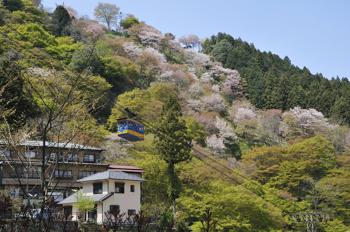 吉野のロープウェイ