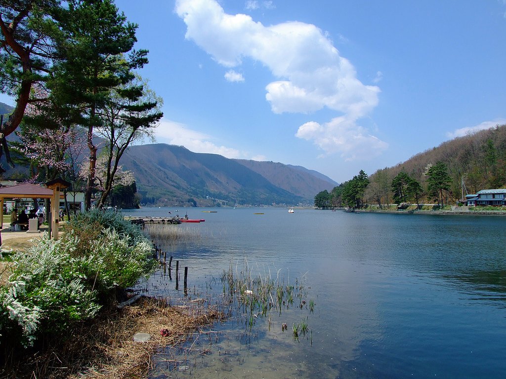 木崎湖畔