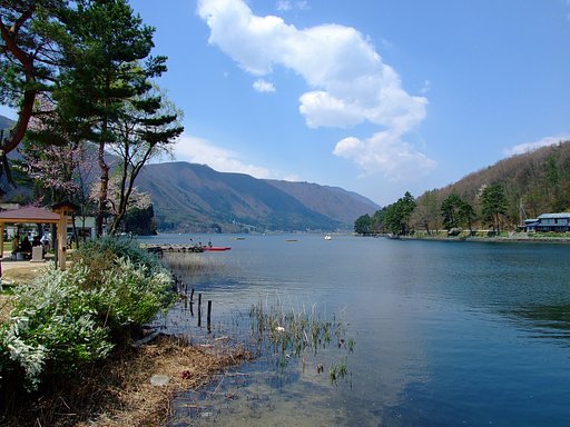 木崎湖畔
