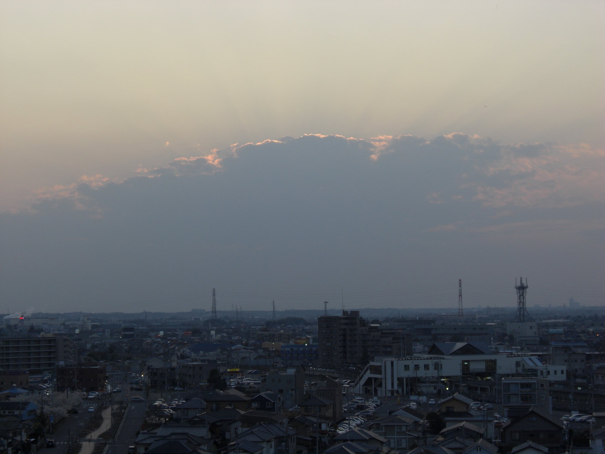 2009年96日目の夕焼け