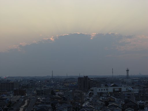 2009年96日目の夕焼け