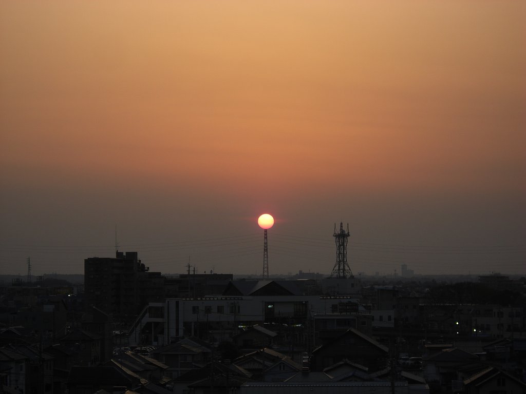 2009年109日目の夕焼け