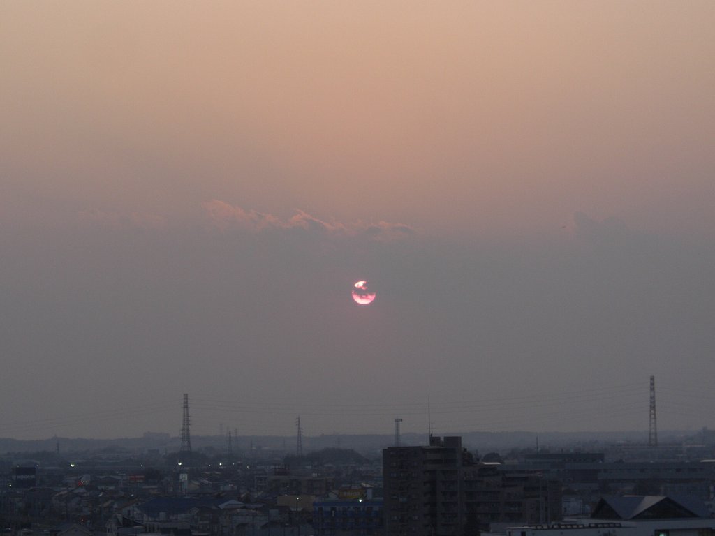 2009年97日目の夕焼け