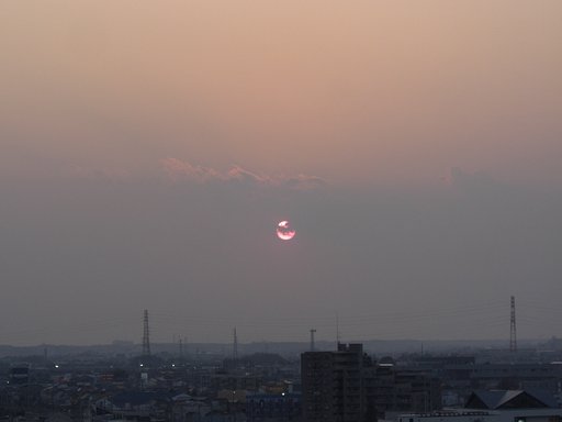 2009年97日目の夕焼け