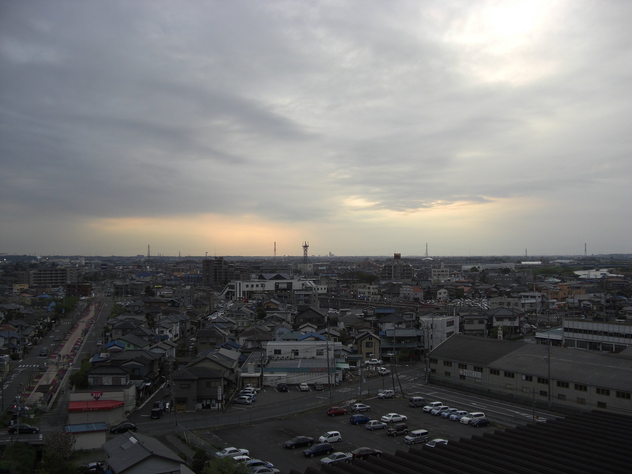 2009年112日目の夕焼け