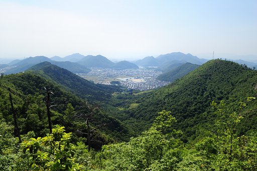 地元の山です