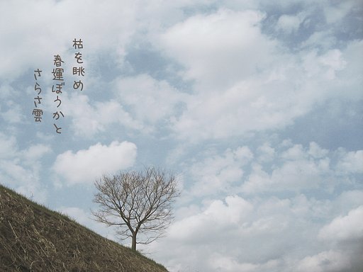 【写川柳】桜待つあの頃の空