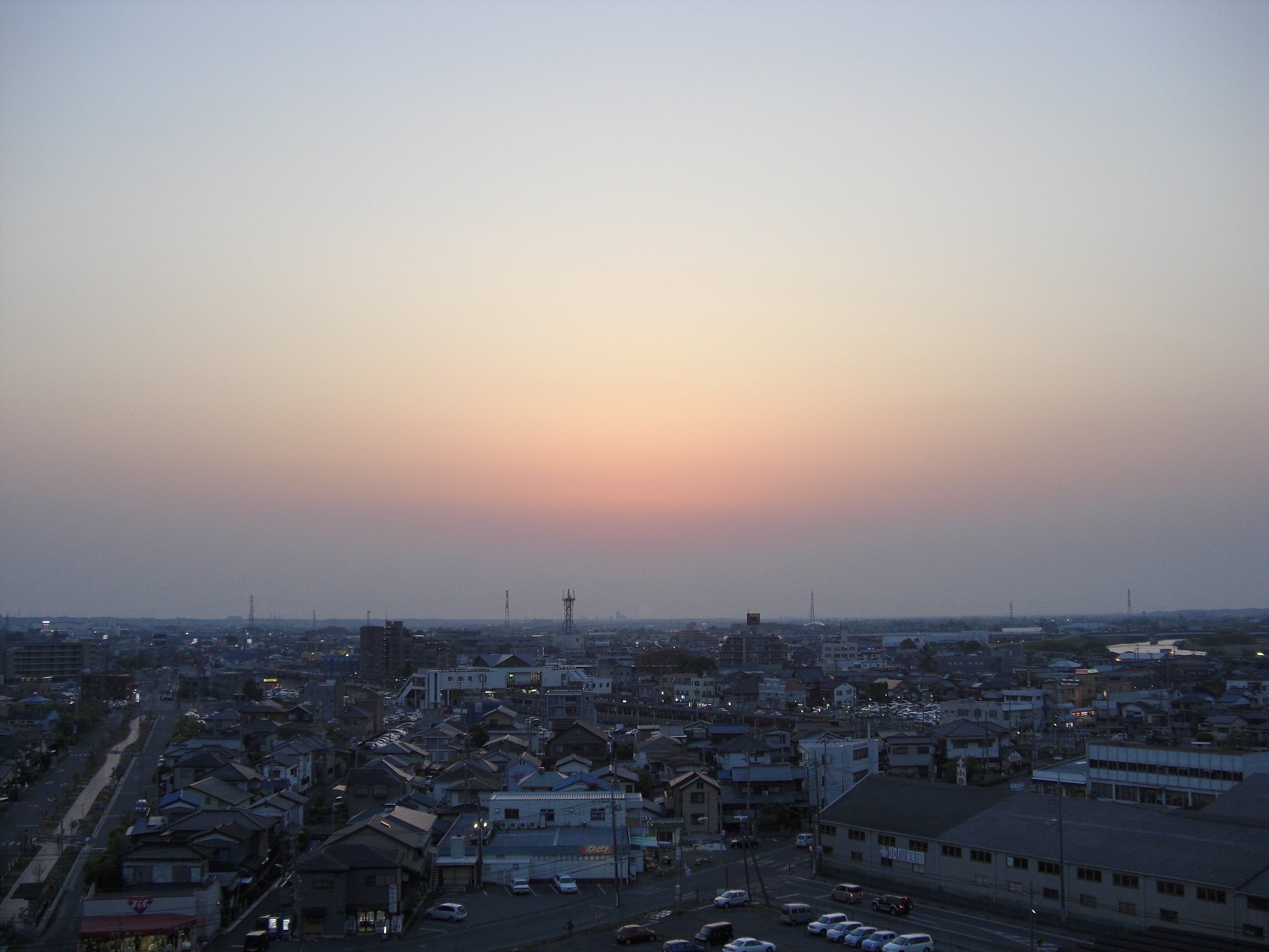 2009年120日目の夕焼け