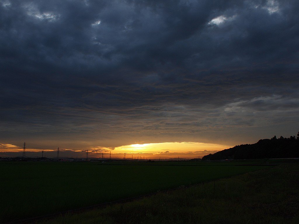 夕焼け・・・