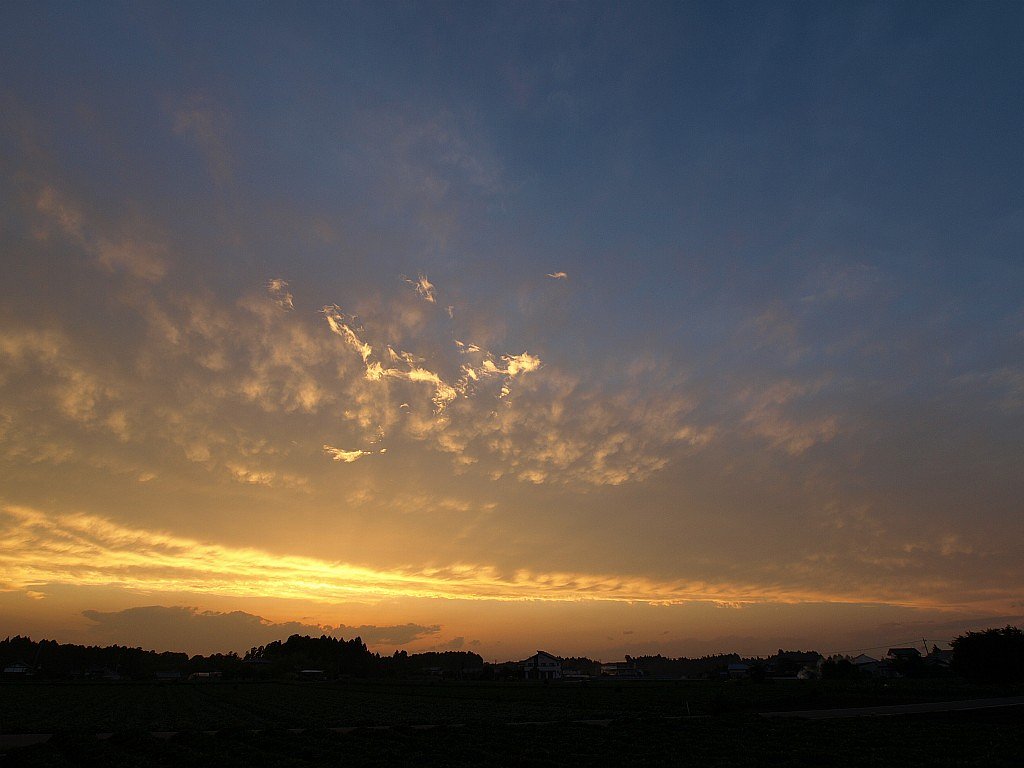 夕焼け・・・
