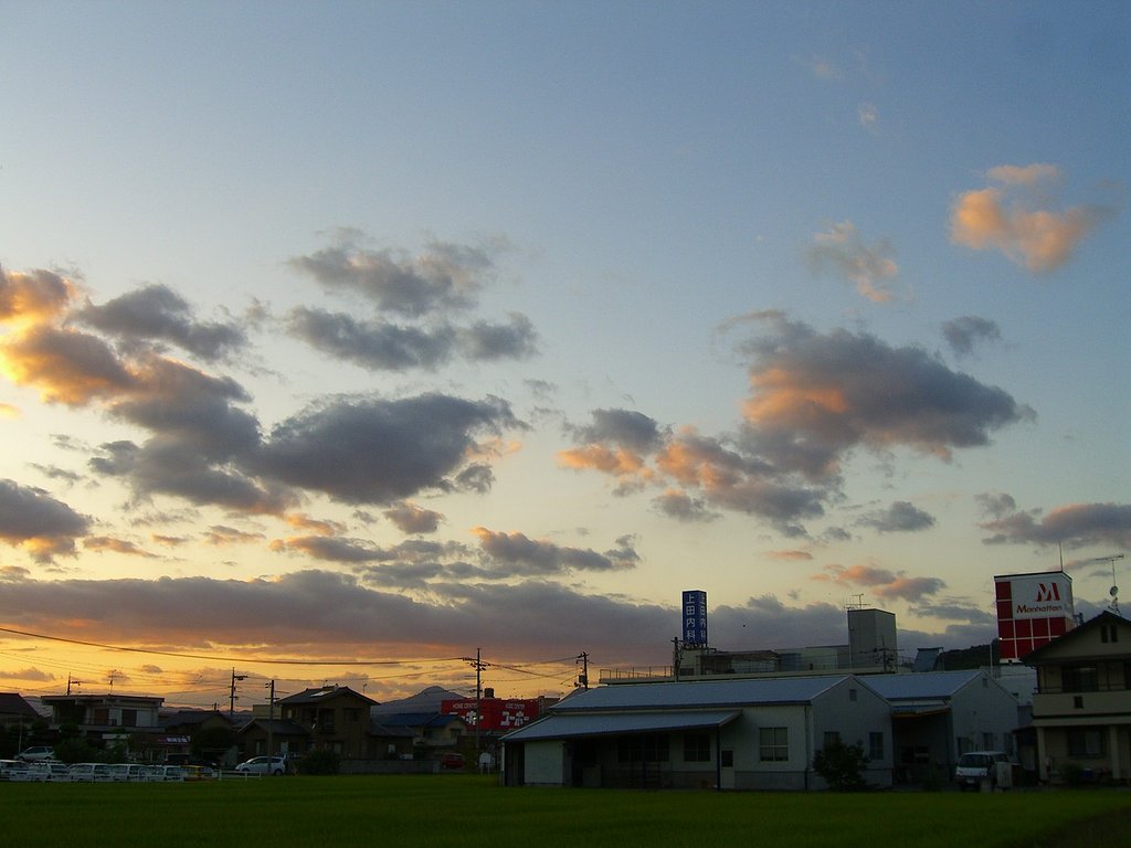 秋の夕空