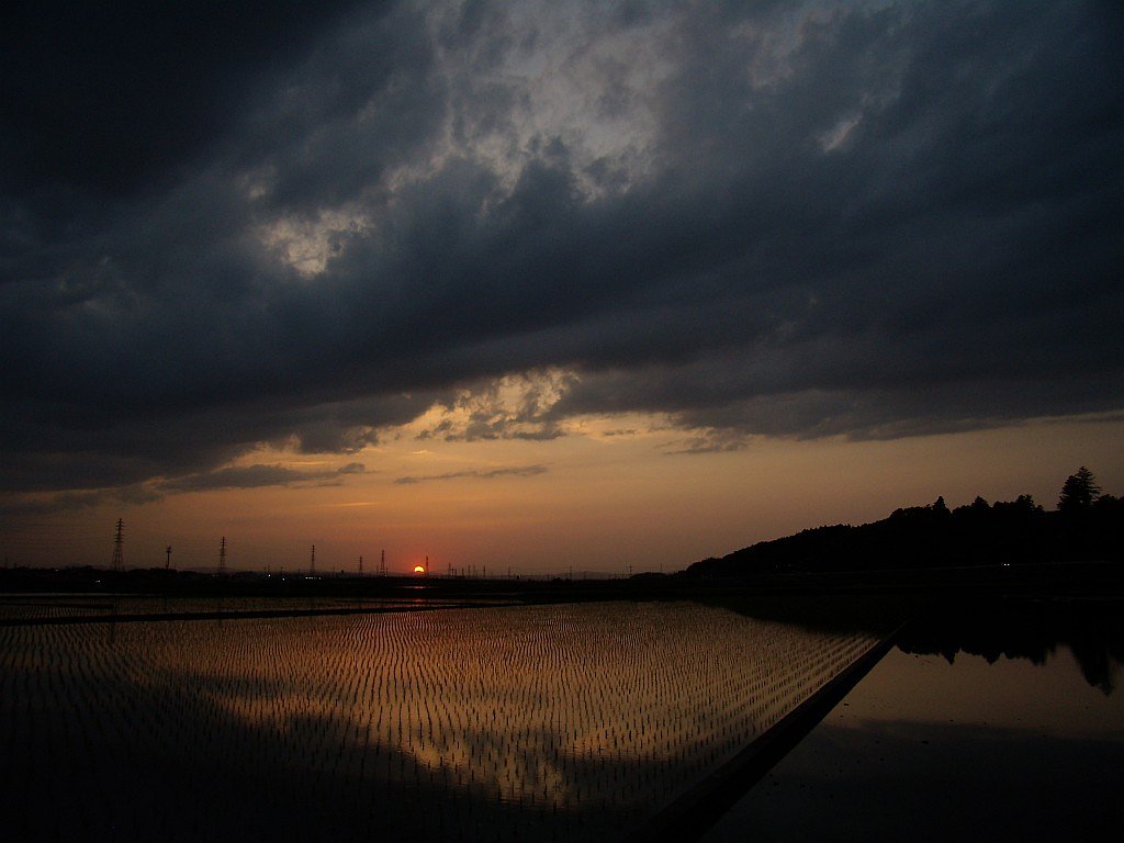 雷雨の後の夕日・・・^^;