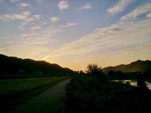 今日の夕焼け
