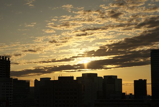 東京の朝