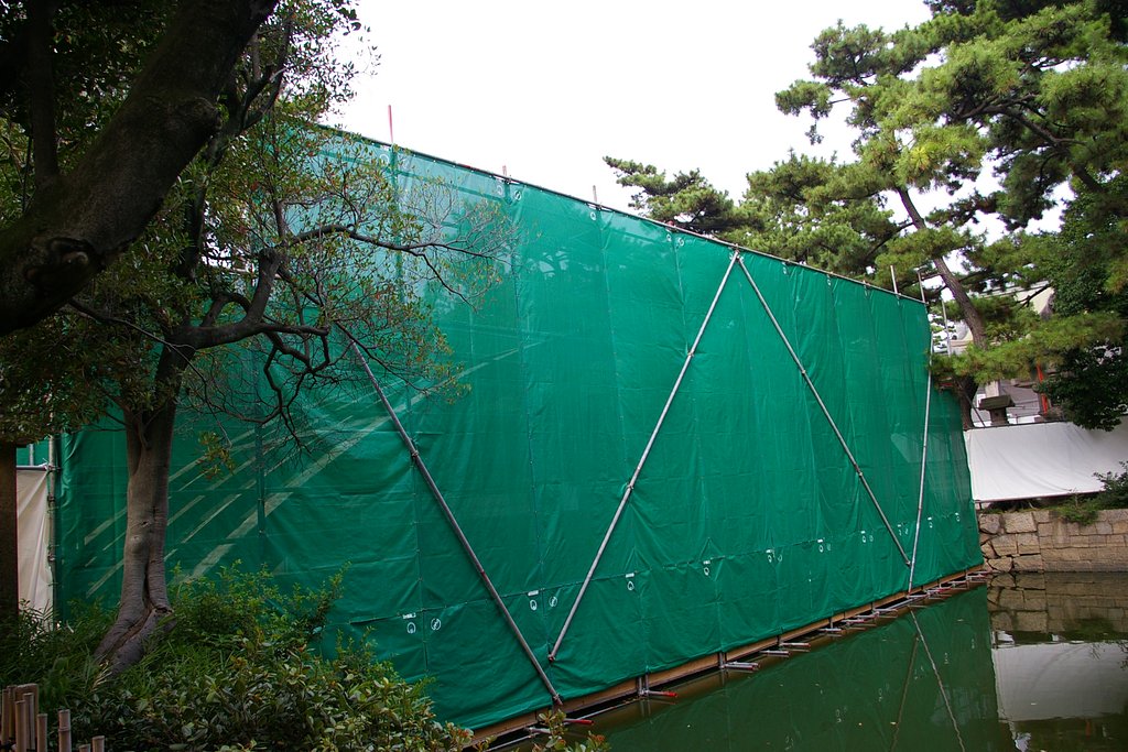 太鼓橋　改装中