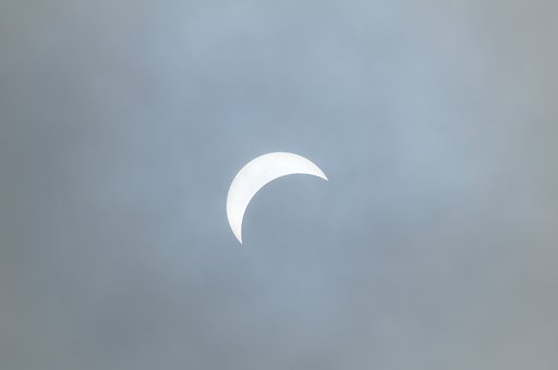 流れる薄雲の中に