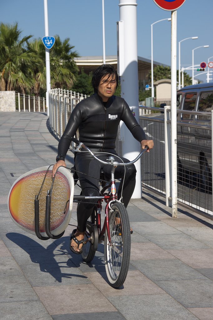 自転車サーファー