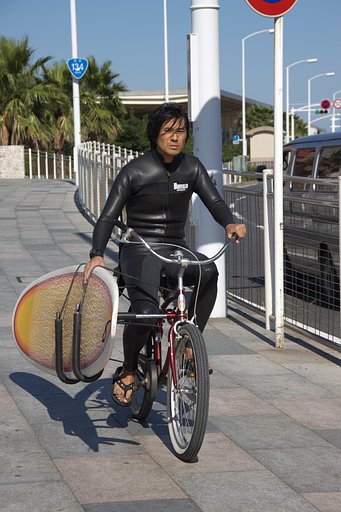 自転車サーファー