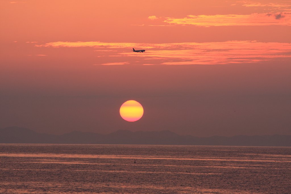 泉南の夕日