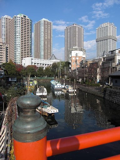 【水】佃島の風景