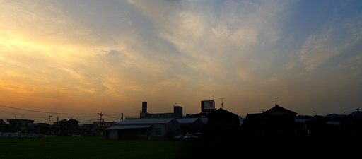 冴えない夕焼け