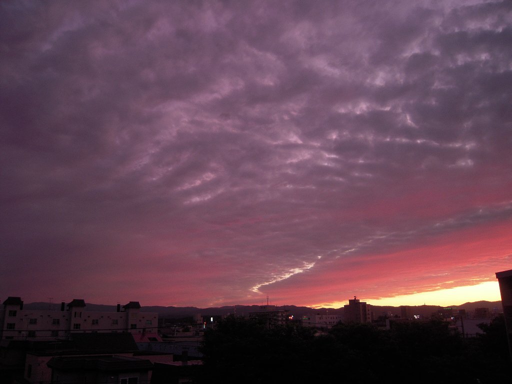 初秋の夕暮れ