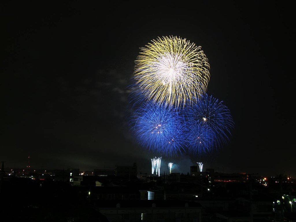 季節外れの花火大会・・・