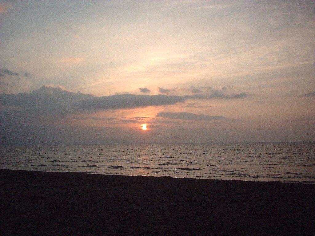 夕方の海
