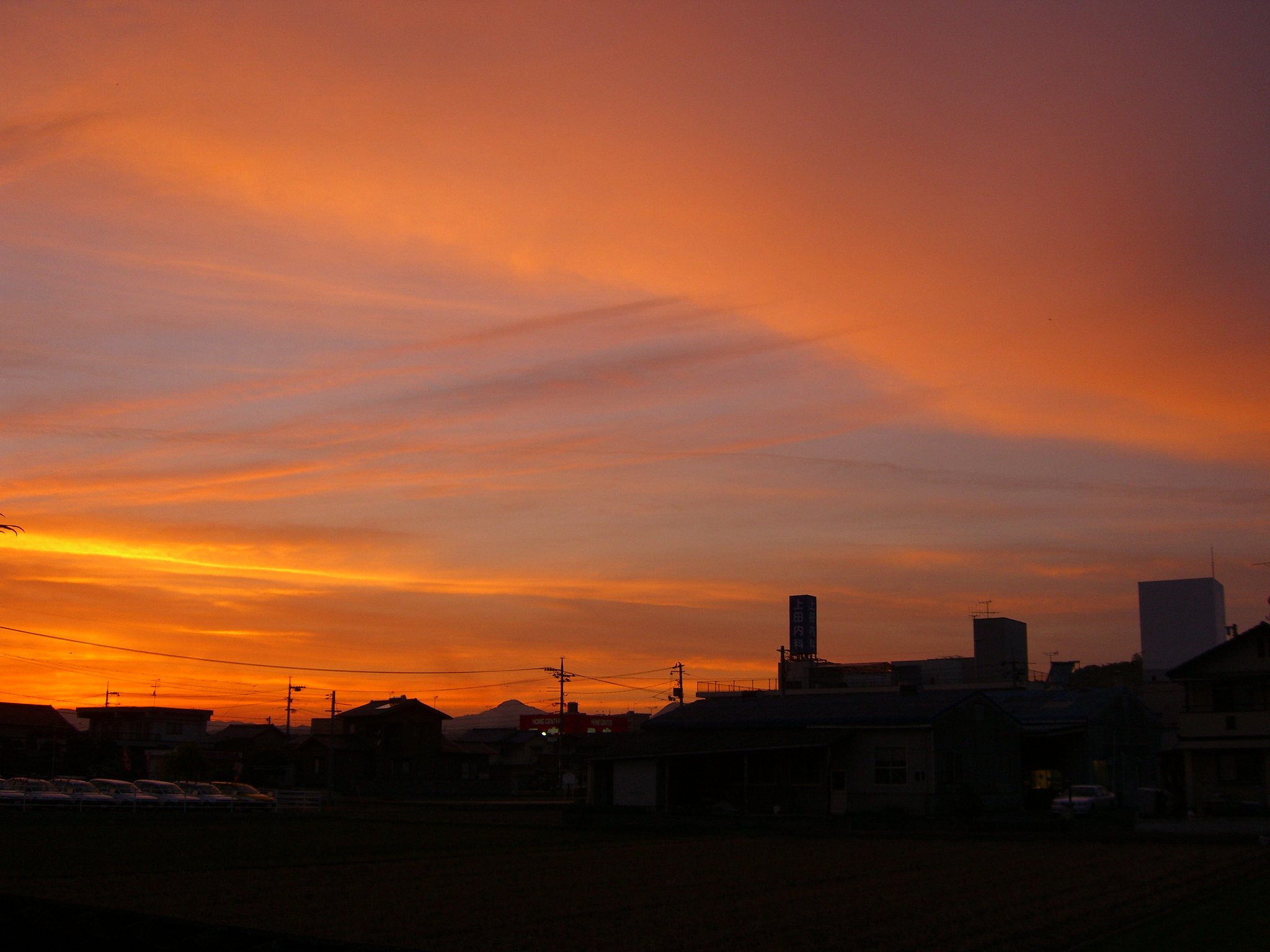 【流】夕焼け雲