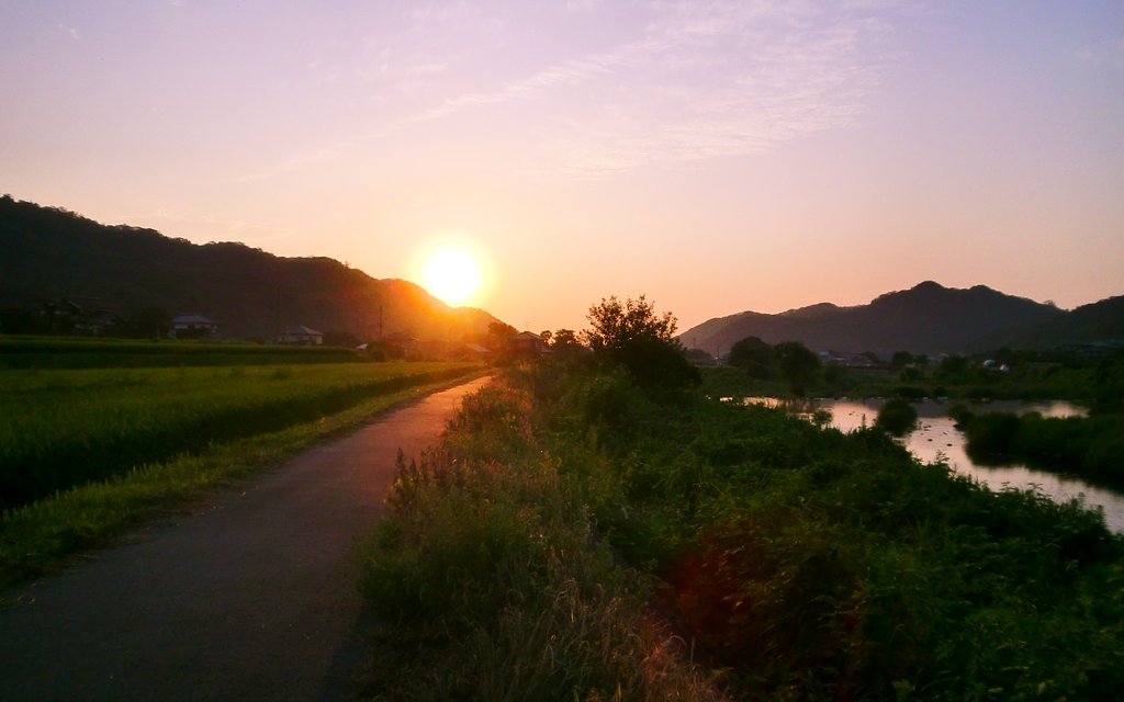 素晴らしい夕焼け!